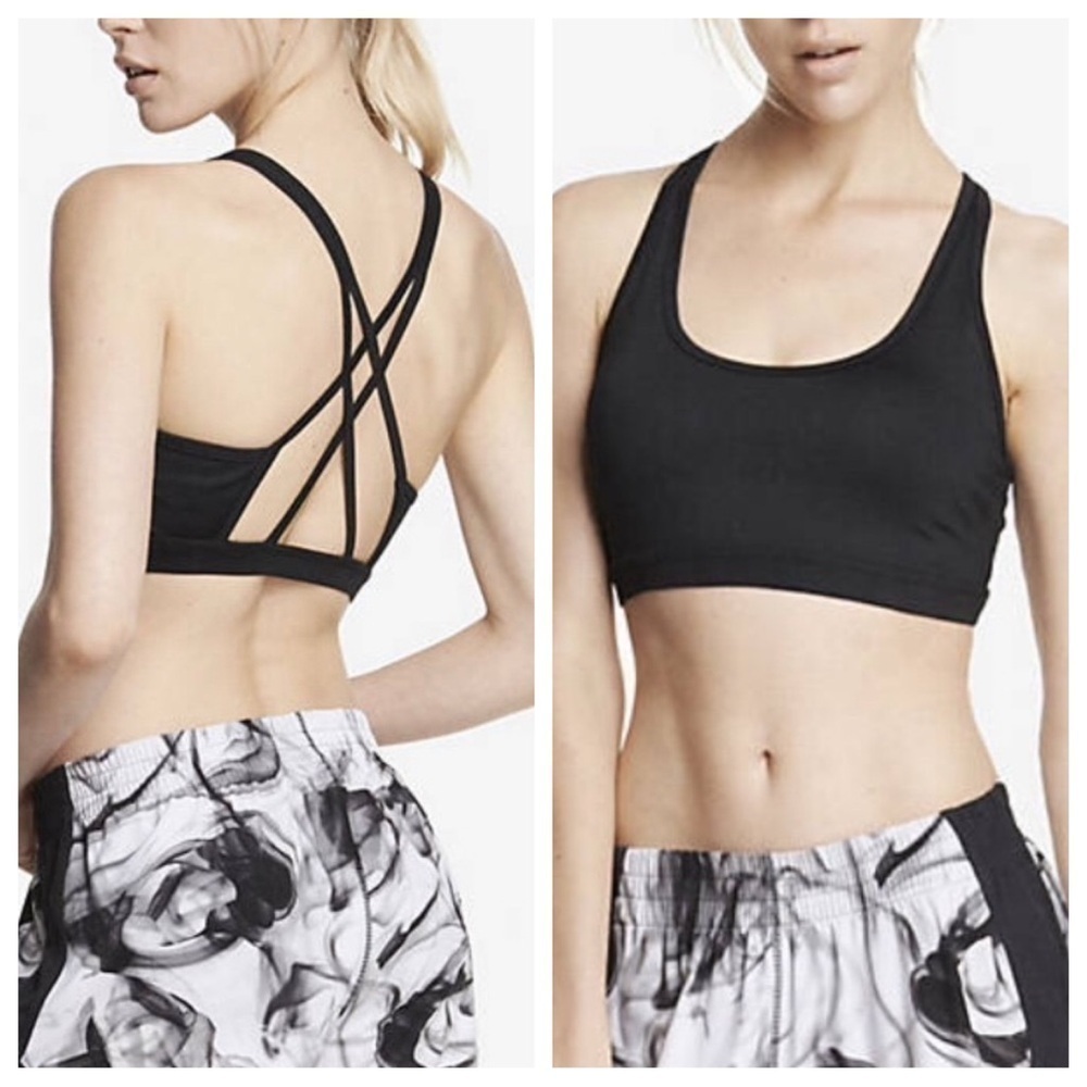 Express Black Sports Bra